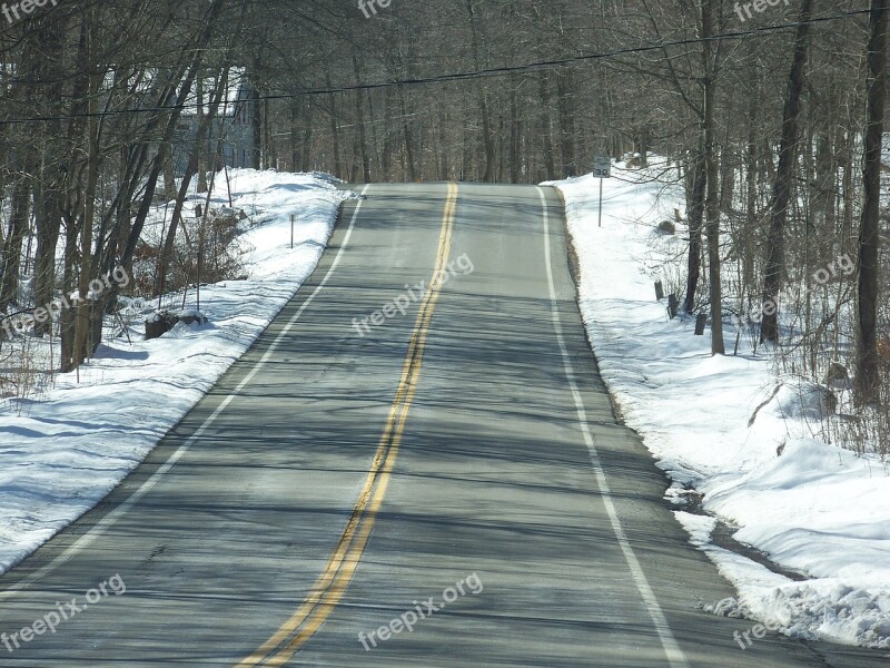 Road Empty Barren Quiet Rural