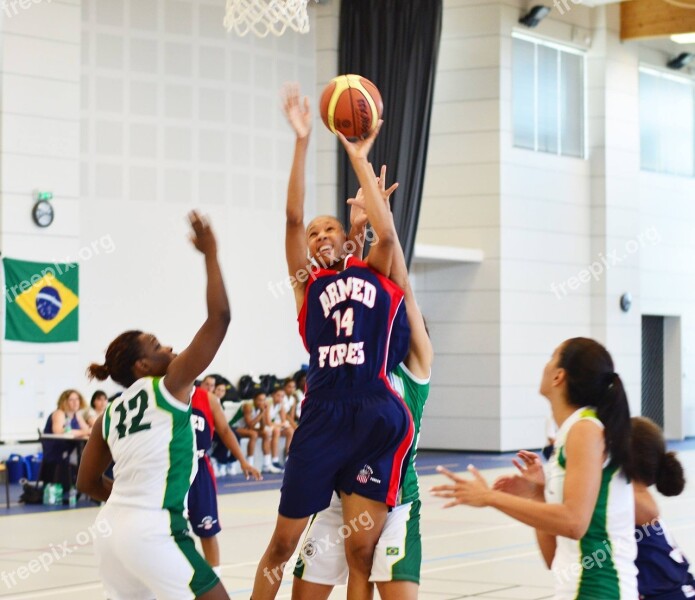 Basketball Game Competition Jump Shot