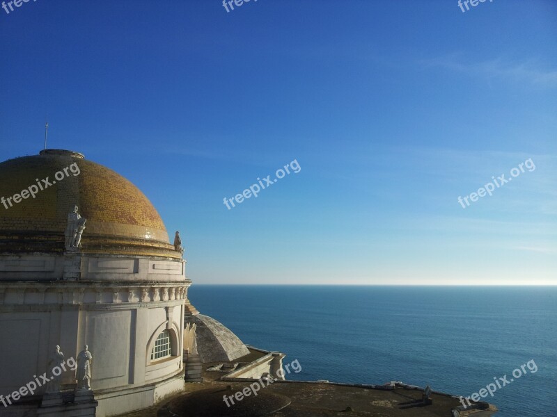 Cadiz Cathedral Sea View Andalusia Sea Air