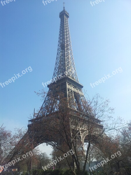 Eiffel Tower Paris France Landmark Places Of Interest