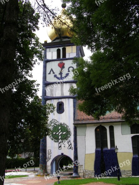 Hundertwasser Baernbach Austria Church Tower