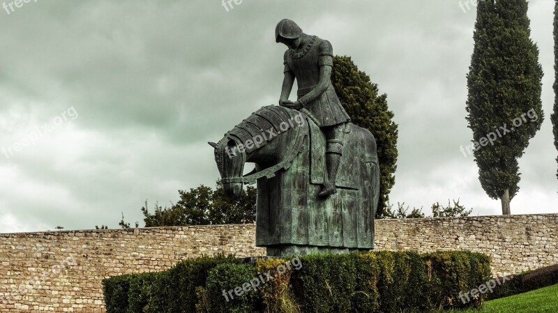 Knight Monument Metal Statue Armor