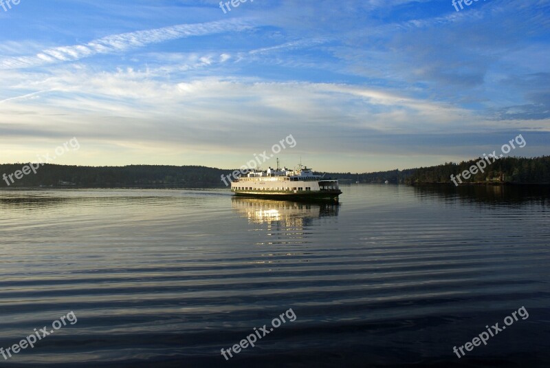 Ferry San Juan Islands Puget Sound Washington State Free Photos