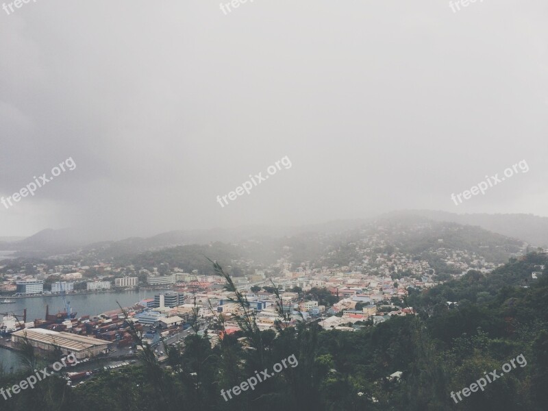 View City Above Lookout Buildings