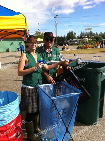 Recycling Special Event Volunteers Recycle Free Photos