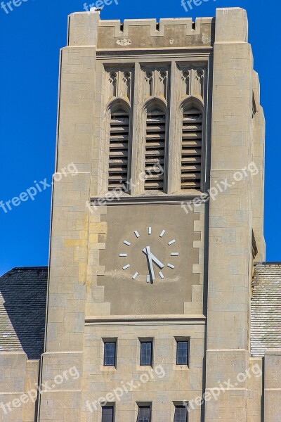 Clock Sky The Clock Tower Urban Architecture