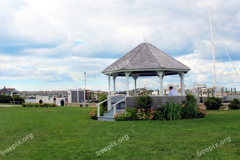 Gazebo Watch Hill Westerly Rhode Island Boats