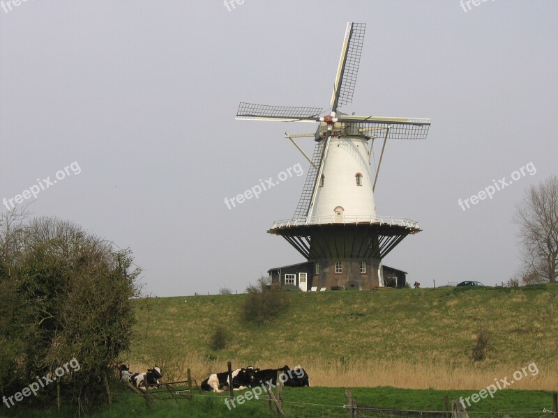 Windmill Netherlands Historic Free Photos