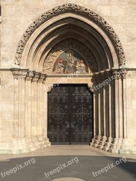 Church Gate Budapest Matthias Free Photos