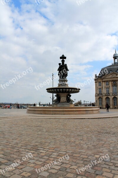 Square Of The Bag France Bordeaux Tourism Art