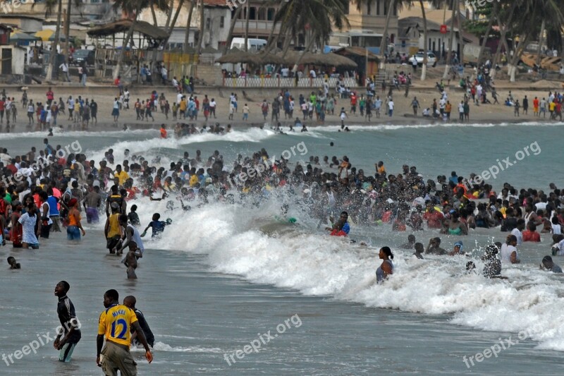 Ghana Easter Beach Swim Fun Bathing