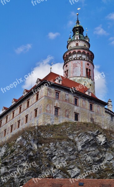 Castle Monument Czech Republic Unesco Czech Krumlov