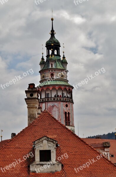 Tower Czech Republic Czech Krumlov Monument Unesco