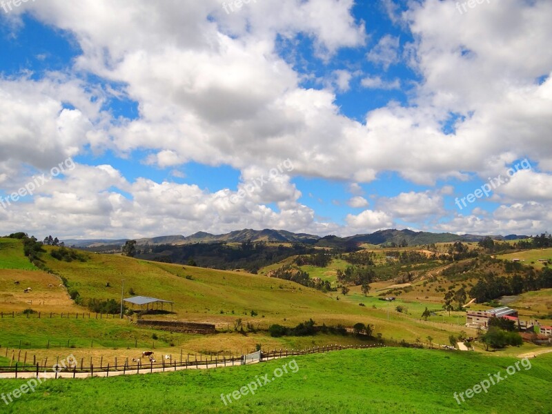 Field Country Chocontá Cundinamarca Colombia