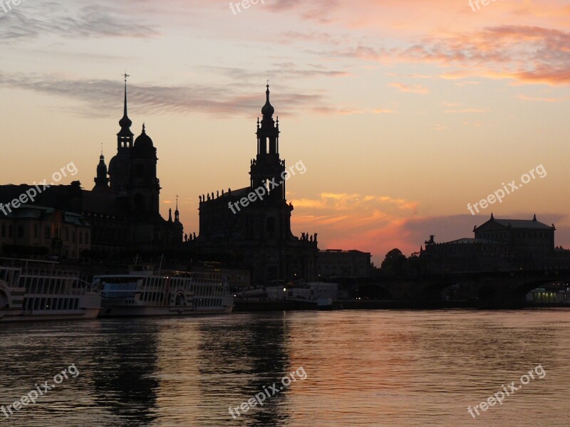 Dresden Elbe Paddle Steamer Frauenkirche City