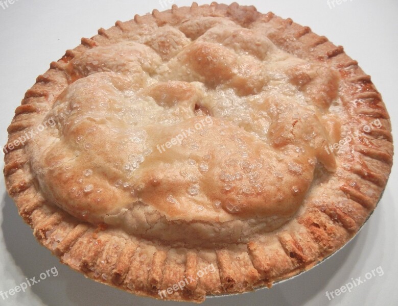 Apple Pie Pastry Baked Food Sugar