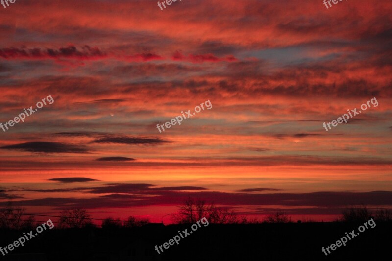 Sunset Sky Evening Sunset Sky Free Photos