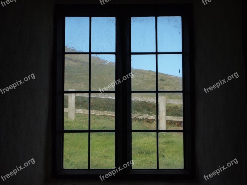 Church Window Wales Old View