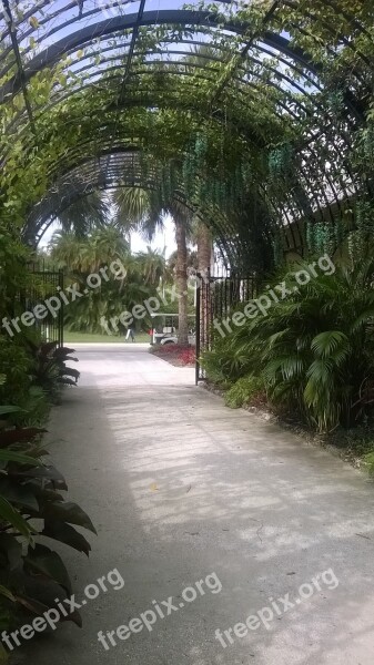 Botanical Garden Archway Entrance Free Photos