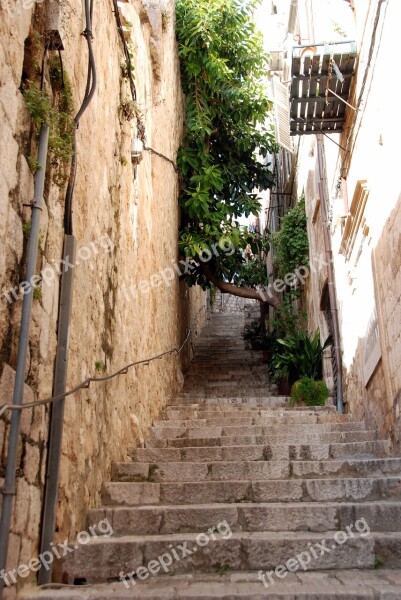 Stairs Street Europe Staircase Narrow