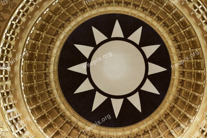 Asia Taiwan Building Chiang Kai-shek Memorial Hall Roof