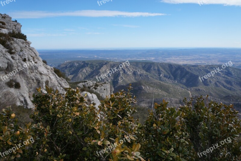 Landscape Roche South Of France Sky Nature