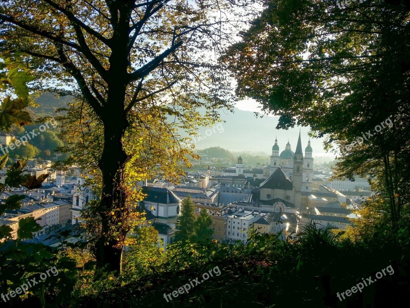 Salzburg Austria Autumn Mönchberg Salzburg Cathedral