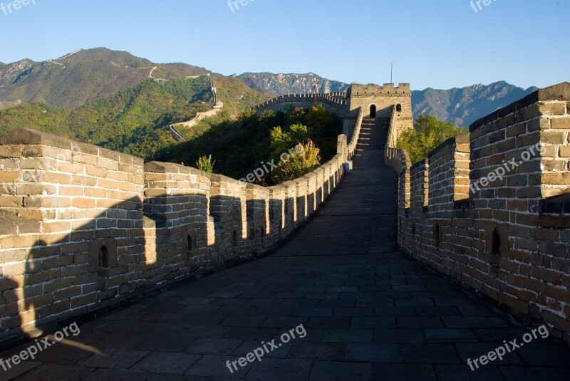 The Great Wall Mutianyu Beijing Great Wall Free Photos