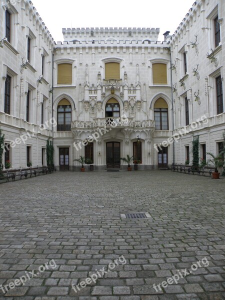 Castle Hluboka South Bohemia Architecture Mansion