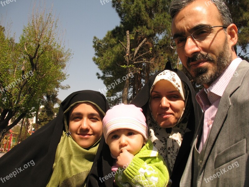 Family Selfie Father Happy Portrait