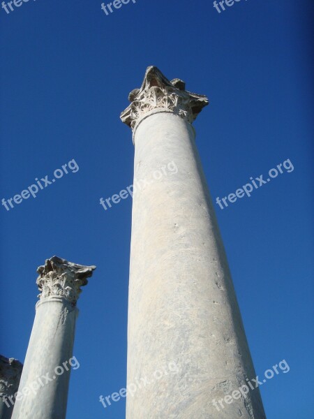 Columns Salamis Pillars Free Photos