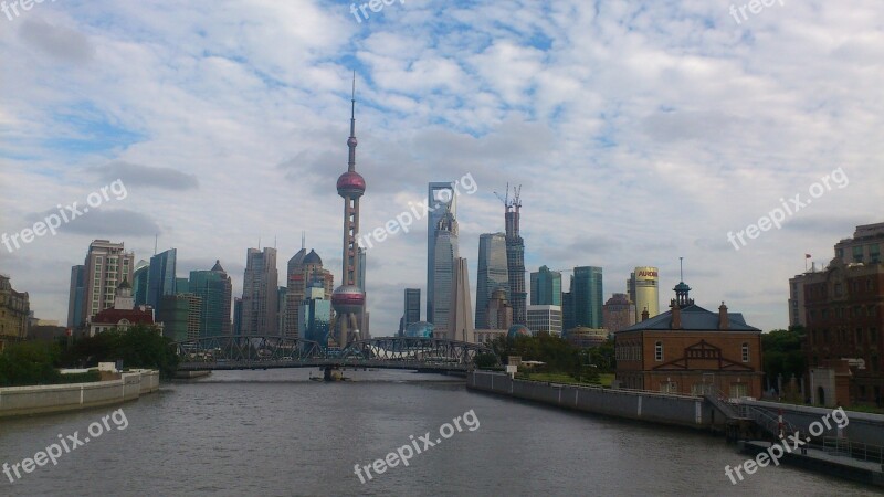 Shanghai The Scenery China The Bund Free Photos