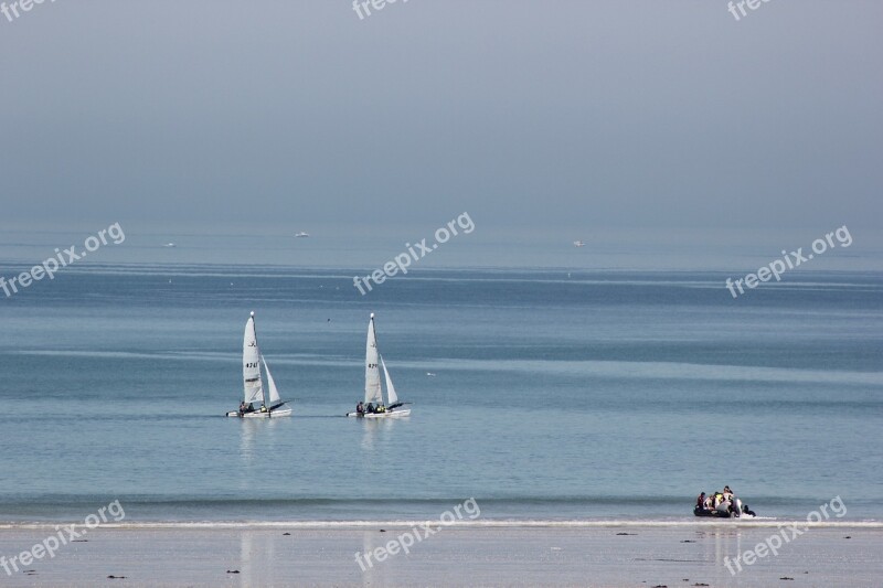 Sea Sailing Boat Ocean Water