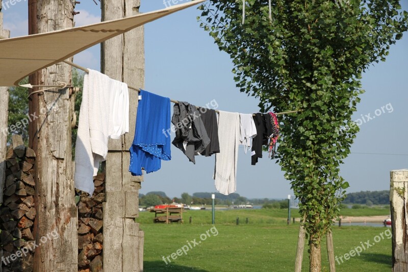 Outdoor Clothesline Clothing Free Photos