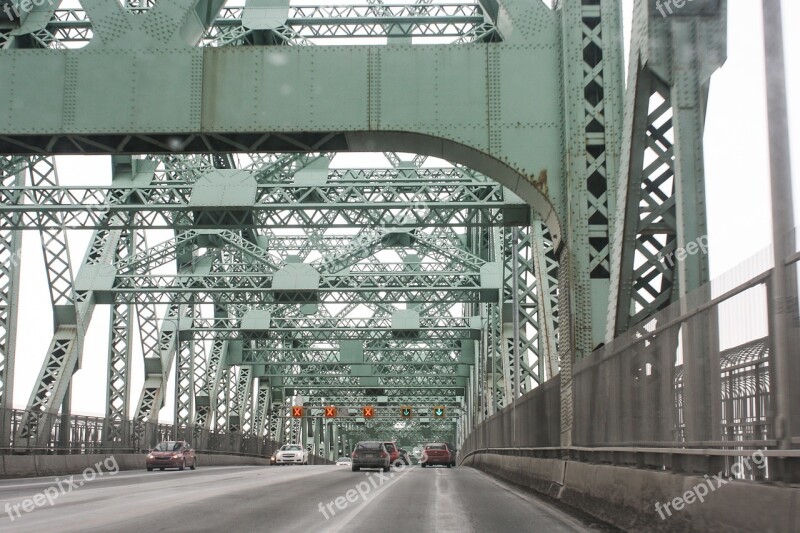 Bridge Travel Cars Drive Montreal