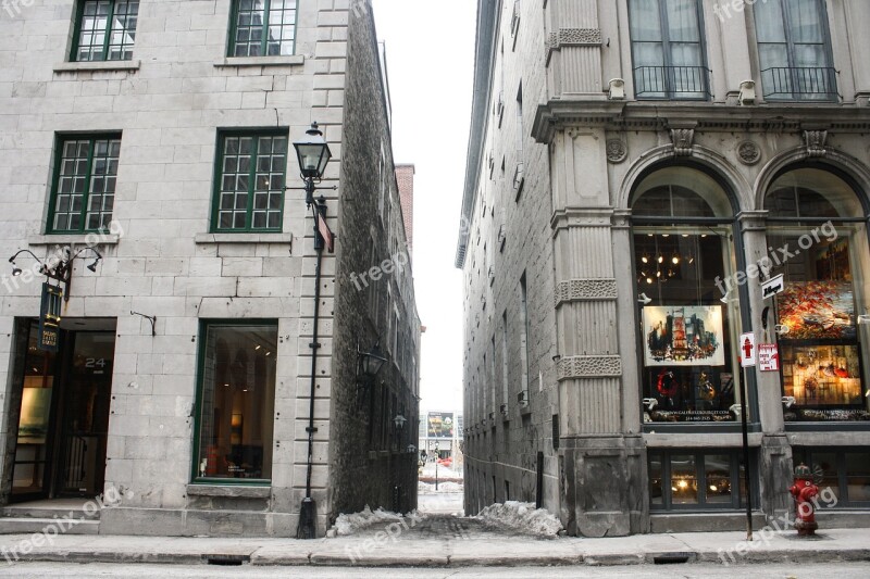 Alley Path City Downtown Montreal