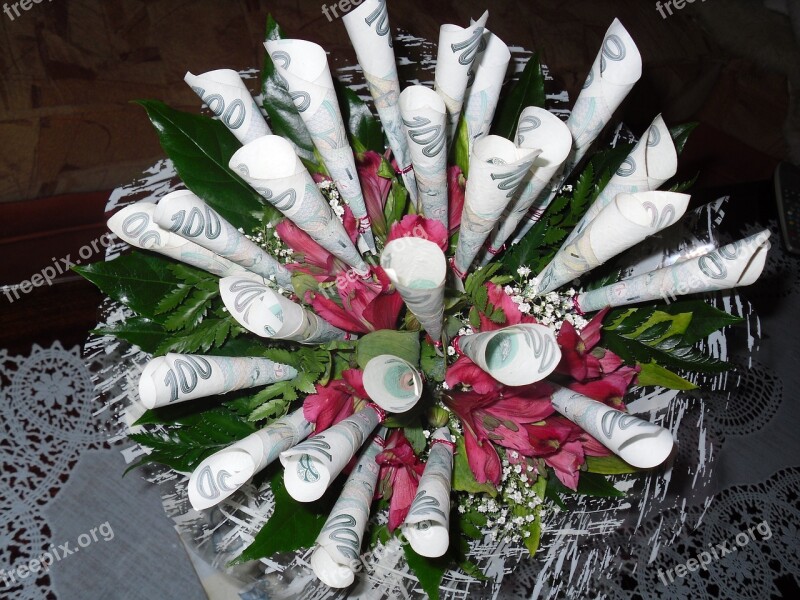 Money Bouquet Wish Free Photos