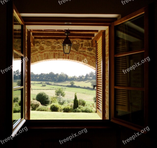 Window View Tuscany Free Photos