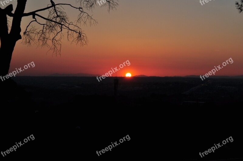 Sunset Madrid Landscape Wallpaper Landscapes