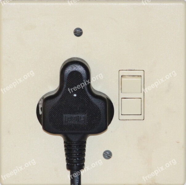 Socket Plug Electricity Cable Power Cable