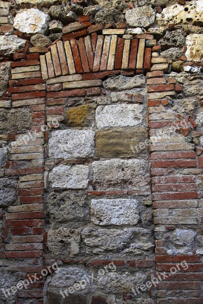 Bricks Wall Old Tuscany Colle Val D'elsa