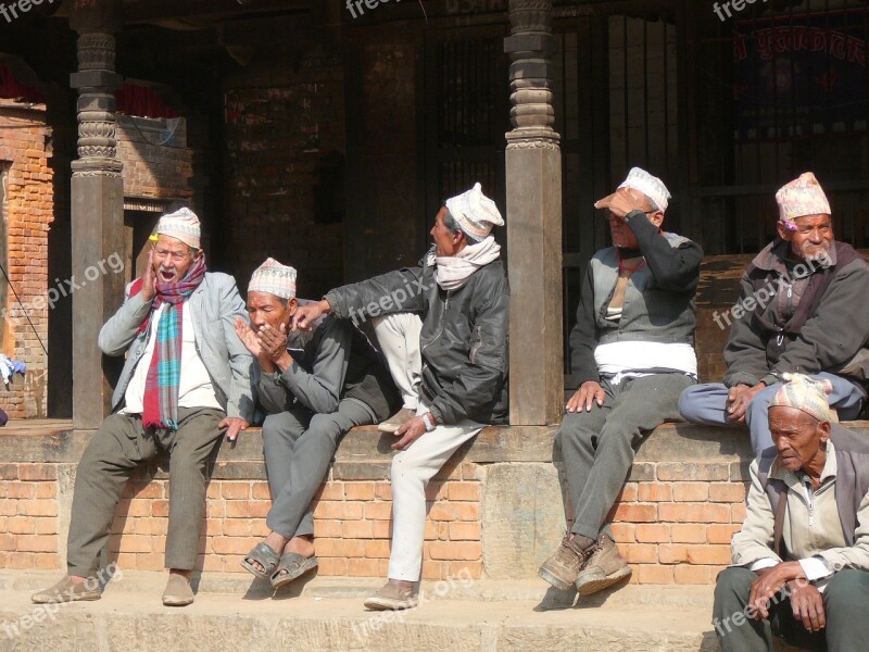 Nepal Pensioners Leisure Rest Free Photos