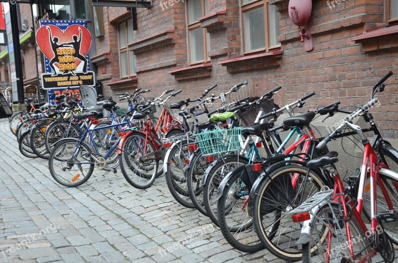 Bicycles Finland Student University Tampere