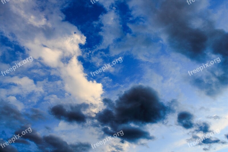 Clouds Sky Dark Clouds Before The Rain Storm