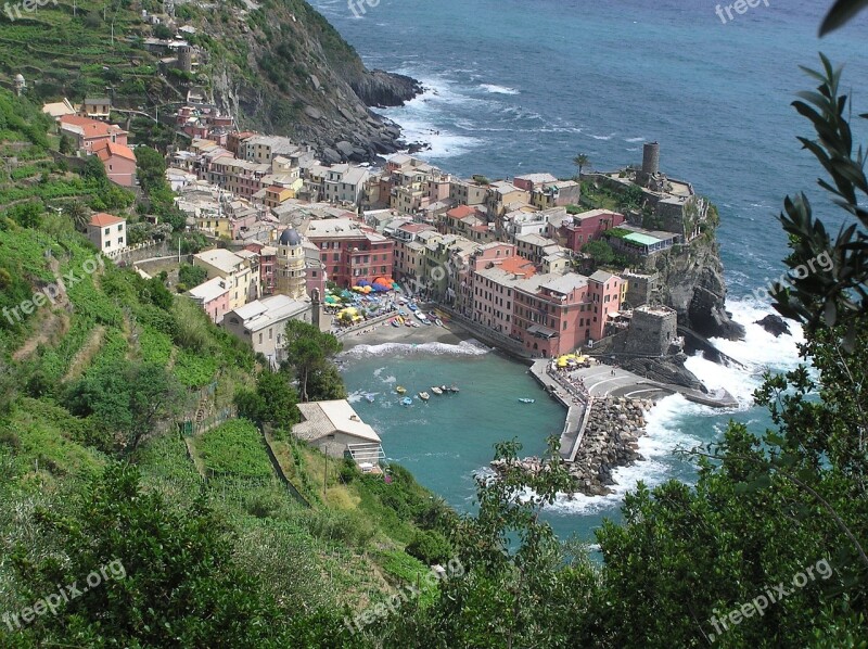 Italy Cinque Terre Colors Village Free Photos