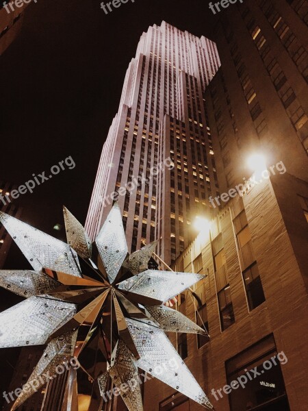 Top Of The Rock Nyc Rockefeller Center Manhattan New York