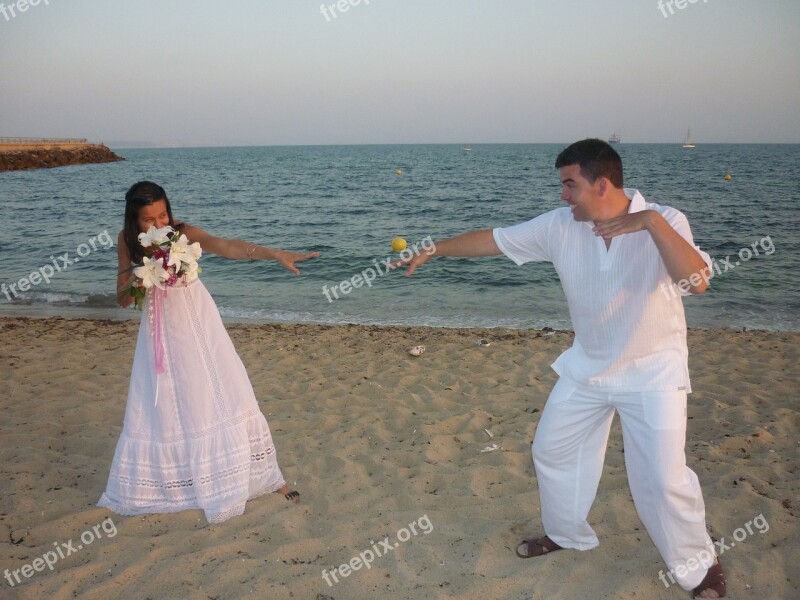 Wedding Beach Marriage Love Couple