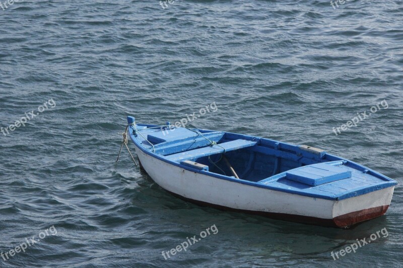 Sea Little Boat Blue Water Boat