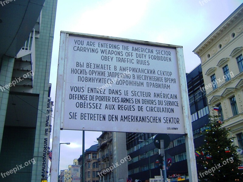 Checkpoint Charlie Berlin Berlin Border Checkpoint Germany