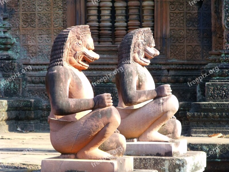 Angkor Wat Sculpture History Cambodia Asia